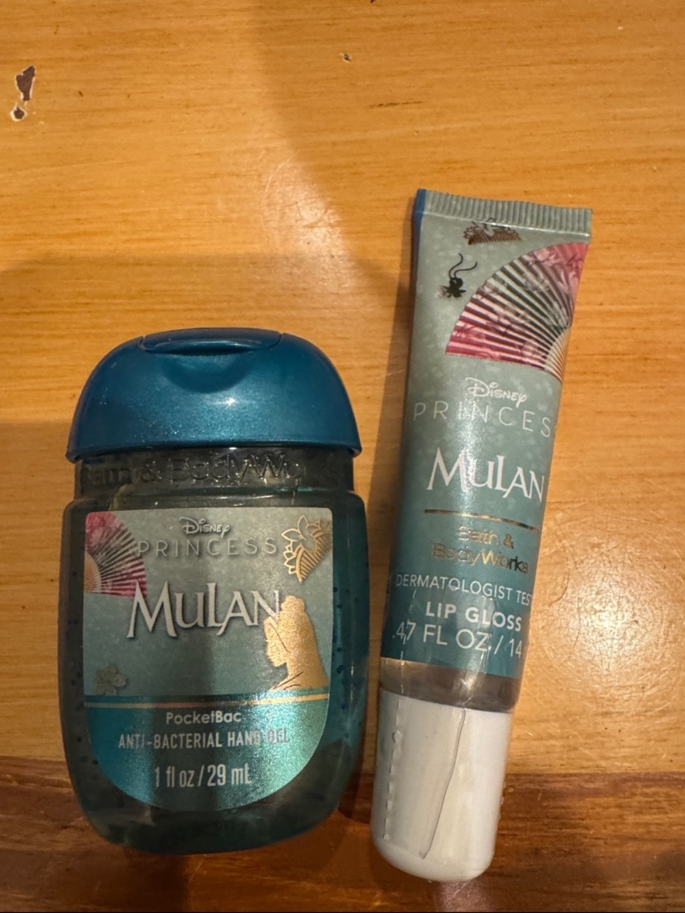Disney Mulan Lip Gloss & Hand Sanitizer